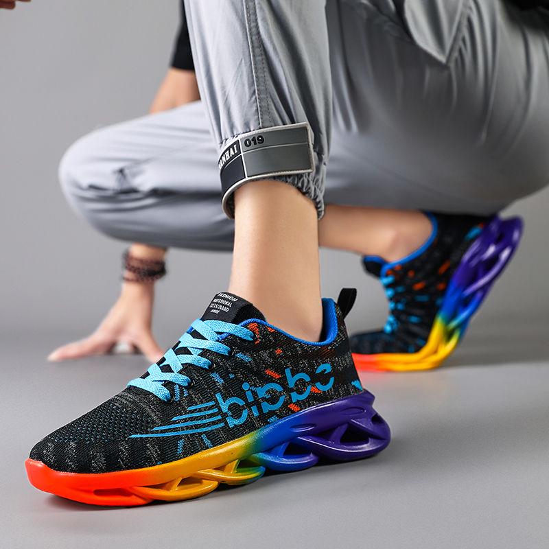 Men's Shoes Spring Breathable Mesh Surface Running Leisure All-match Mesh Surface Non-slip Deodorant Sports Shoes