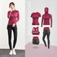 5-piece Women's Sportswear Outdoor Sports Suit Sweat-absorbent and Breathable Fitness Yoga Clothing