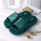 Women's Massage Slippers Summer Indoor Bathroom Slippers Solid Color Soft Sole Large Size Flat Slippers
