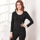Women Winter Autumn Thermal Underwear O-neck Tops Pants Female Tight Suit Thicken Windproof Comfortable Soft Lining Long Sleeve High Elasticity Slim