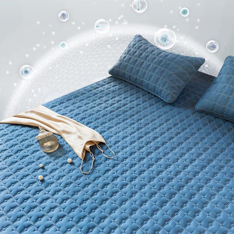 Cotton Bed Sheet One-piece Bedspread Quilted Mattress Protection Cover Non-slip Fixed All-inclusive Dust Cover Cover