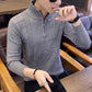 Youth Standing Collar Sweater Men's Knitwear Slim Sweater Casual Jacket