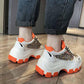 Plus Size 35-40 Summer Women Mesh Sneakers Students Breathable Running Basketball Shoes Shockproof Non-slip Heighten Shoes