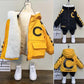 Boy's Padded Jacket Winter Clothes Baby Plus Fleece Coat Handsome Small Children's Jacket Trendy Cute Overcoming Hooded Down Jackets