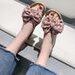 Slippers Women's Summer Bow Slippers Korean Wild Non-slip Student Flat Beach Sandals Slippers