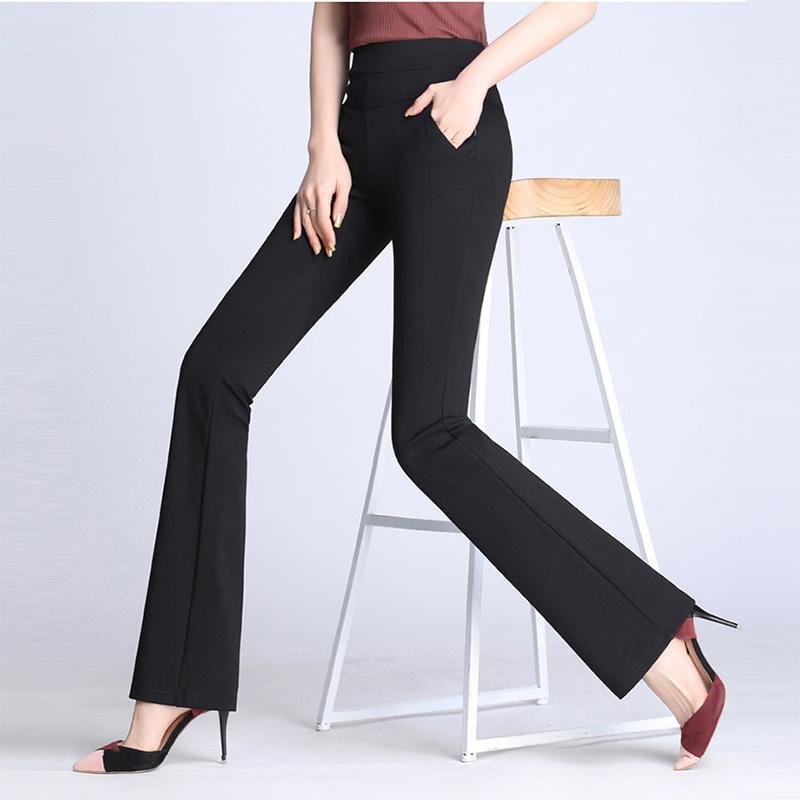 Female Student Sports Flared Trousers Fashion Loose and Versatile High-waist Bottoming Casual Wide-leg Trousers