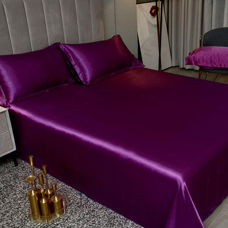1.8m/2m Queen King Bed Sheet Summer Ice Silk Sheets Silk Slippery Household Ice Silk Sheets