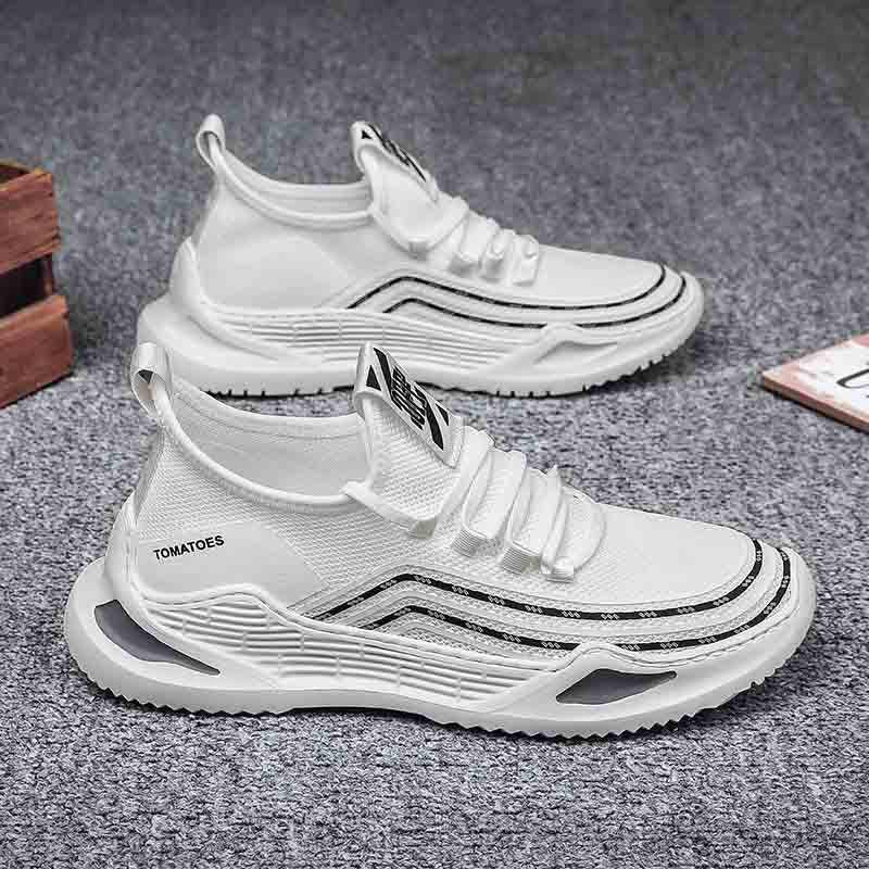 Plus Size 39-44 Men Sneakers Low-top Running Basketball Shoes Outdoor Non-slip Sports Shoes Shockproof Shoes