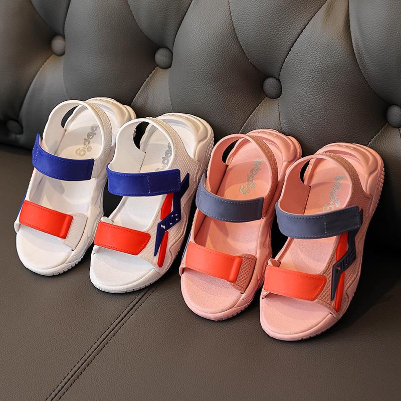 Girls Sandals Spring Summer Non-slip Soft Bottom Cartoon Indoor Sandals Large Size Outside Beach Open-toe Sandals