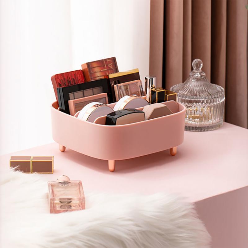 Desktop Cosmetic Storage Box Net Red Lip Glaze Box Multi-cell Eye Shadow Storage Rack Makeup Lipstick Finishing Box