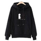Women's Plush Thick Sweater Autumn and Winter Loose Korean Version of The Wild Student Casual Hooded Sweater Lazy Style Women's Jacket