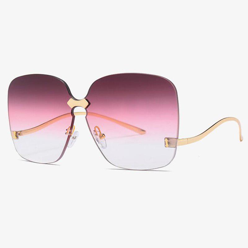 oversized rimless sunglasses women luxury brand sunglasses female fashion trendy sun glasses ladies