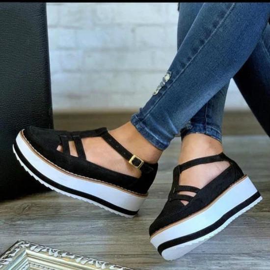 New Women's Shoes Sneakers Buckle Platform Sneakers Women's Shoes Casual Lace Sandals Ladies