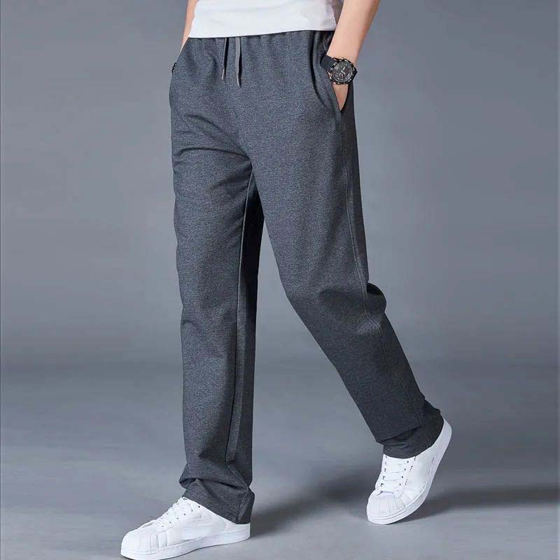 Spring and Autumn Men's Sports Casual Pants Loose Large Size Sports Straight Pants