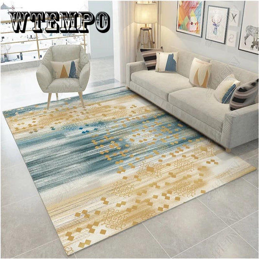 Carpet  Mat Simple Nordic Style Geometric Mat Non-slip Water Absorption Door Mat Living Room