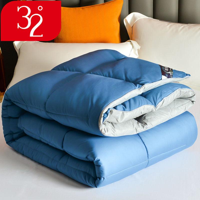 Thick and Warm Double Eiderdown Duvet Solid Color Large Air-conditioning Quilt Bedroom Bedding