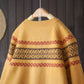 National Style Raglan Sleeve Knit Cardigan Jacquard Sweater Spring and Autumn Retro Lazy Style V-neck Long-sleeved Warm Sweater Jacket