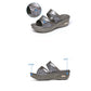 Women's Fashion Summer Ladie Sandals Solid Peep Toe Casual Wedge Platform Shoe