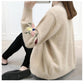 Imitation Mink Fleece Knitted Cardigan Spring and Autumn Loose Short Coat Fashion Thick Top
