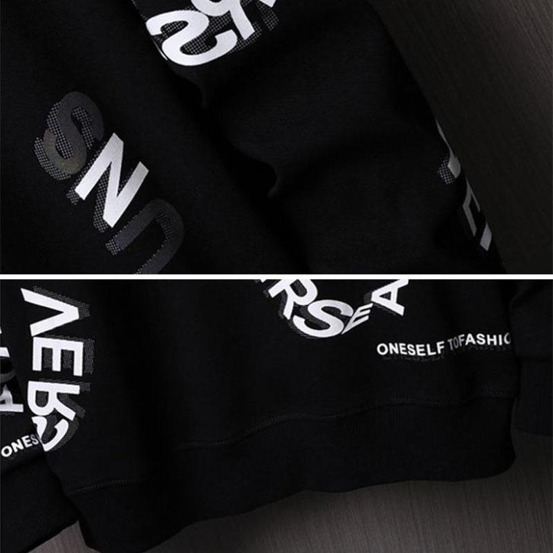 Men Pullover Suit Spring Hooded Pullover and Casual Pant School Trend Sweater Suit  Sports Suit