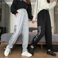Korean Women's Casual Wide-leg Pants Student Loose and Versatile Cropped Trousers High Waist Slim Straight Track Pants Trend