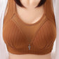 Women Push Up Bra Plus Size Bras Seamless Cotton Bralette Thin Cup Breathable Wireless Underwear Elderly Mother Brassiere Gather