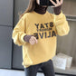 Cotton Thick Sweater Women Autumn and Winter Fake Two-piece Splicing Tops Student High Collar Loose Jacket