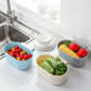 Hangable Kitchen Sink Drain Basket Filter Basket Plastic Washing Basket Fruit and Vegetable Drain Basket Kitchen Basket Refrigerator