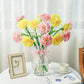 Carnation Simulation Bouquet Fake Flower Silk Flower Living Room Decoration Dining Table Decoration Plastic Flower Holiday Gift