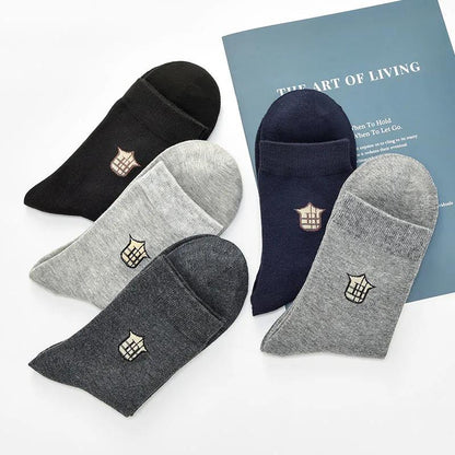 Men's Winter Tube Socks Fashion Variety of Printed Sports Deodorant Socks Thickened Warm Tube Sockskings