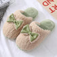 Autumn and Winter Pure Cotton Slippers Indoor Non-slip Soft-soled Shoes Warm Simple Plush Cotton Shoes