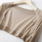 Knitted Cardigan Ultra-short Sun Protection Shirt Women's Thin Air-conditioned Shirt Shawl with Long Sleeves