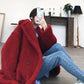Cold warm Long sleeve fur jacket Trend Large size Fur coat Winter Woman's Cotton Wool Coat Winter
