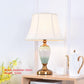 Modern Classical Fabric Crystal Desk Lights Vintage Creative Table Lamp Bedside Home Living Room