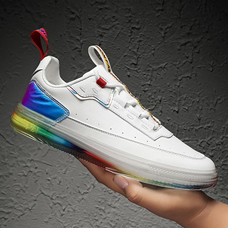 Leather Men Casual Shoes Fashion Sneakers Footwear Soft Rubber Male Flats Shoe White Mens Shoes Sales Man Designer