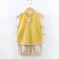 Children's Summer Breathable Cool Clothes Boys Vest Shorts Two-piece Baby Cute Thin Comfortable Clothes