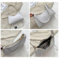 Exquisite Shopping Bag Niche Underarm Bag Women Retro Casual Women's Shoulder Bag Crocodile Grain Leather Solid Color Women's Chain Handbag