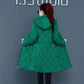 Loose Argyle Hooded Parkas Women Fashion Solid Thick Long Coats Women Elegant Cotton Jackets Female Ladies Winter Jacket