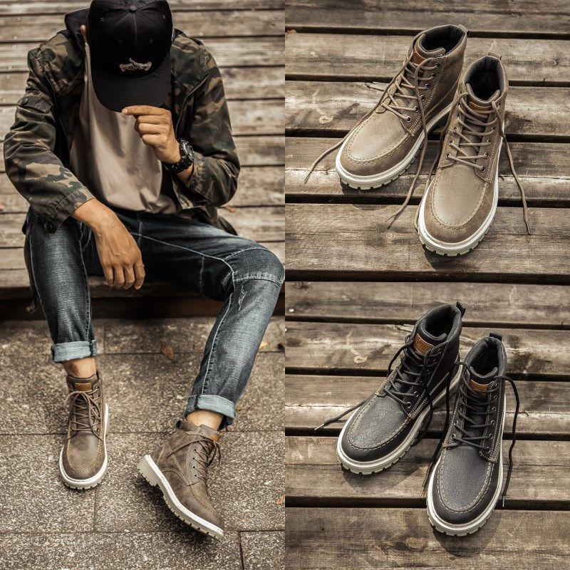 Breathable Martin Boots Men's Boots High-top Men's Shoes Work Boots Desert Boots Combat Boots