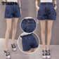 Casual Jeans Shorts Girls Fashion Hole Straight Denim Shorts for Women