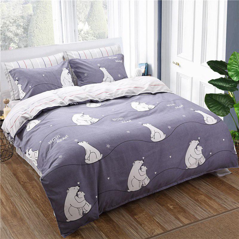 New  Home Cartoon Fox 3/4pcs Bedding Sets Children's Beddingset Bed Linen Duvet Cover Bed Sheet