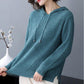 Spring  Autumn Hooded Sweater Women's Top Long Sleeve Knitted Sweater Coat All-match Hoodie Bottoming Shirt