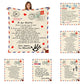 Flannel Throw Blanket Letter Printed 3D Letter Printing Envelope Blanket  Home Flannel Message Blanket