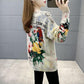 Peacock Pattern Pullover Sweater Women Fall/winter Ethnic Style Print Knit Sweater Outer Wear Jumper Tops