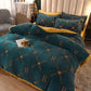 Winter Milk Velvet Four-piece Coral Velvet Thick Duvet Cover Double-sided Flannel Bedding