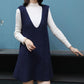 Autumn and Winter Long Vest Vest Skirt Large Size Loose Sleeveless Bottoming Shirt Fashion Casual Sweater Dress