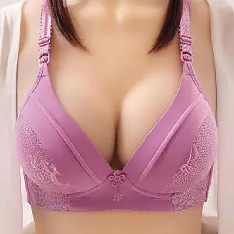 Spring and Summer Sexy Lace Thin Section Gather No Steel Ring Anti-sagging Ladies Underwear Bra