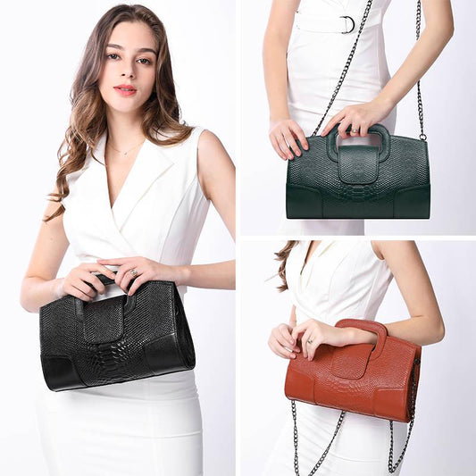 Genuine Leather Handbags Women's Fashion All-match Messenger Shoulder Bags Handbags Large Capacity