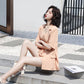 Drape Suit Professional Suit Female Temperament Slim Shorts Three-piece Short-sleeved Suit Jacket + Lining + Wide-leg Shorts Ladies Casual Suit Suit
