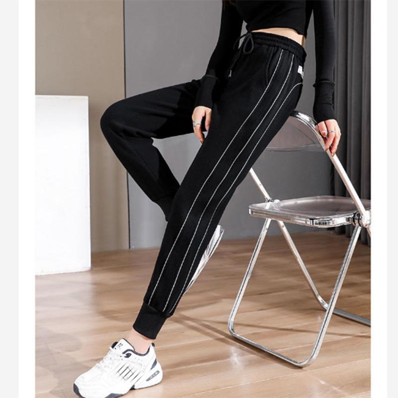 Solid Color Sports Pants Women's Loose Beam Feet Casual Harem Pants Thickened Guard Pants Ins Tide